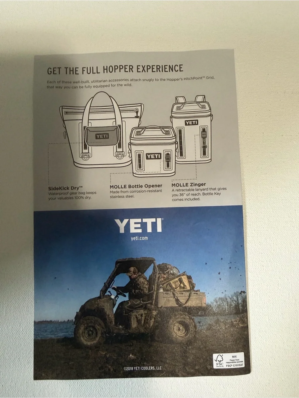 Yeti Hopper Two 30 Tote in Gray with Black Handles and Blue Zipper MSRP: $350